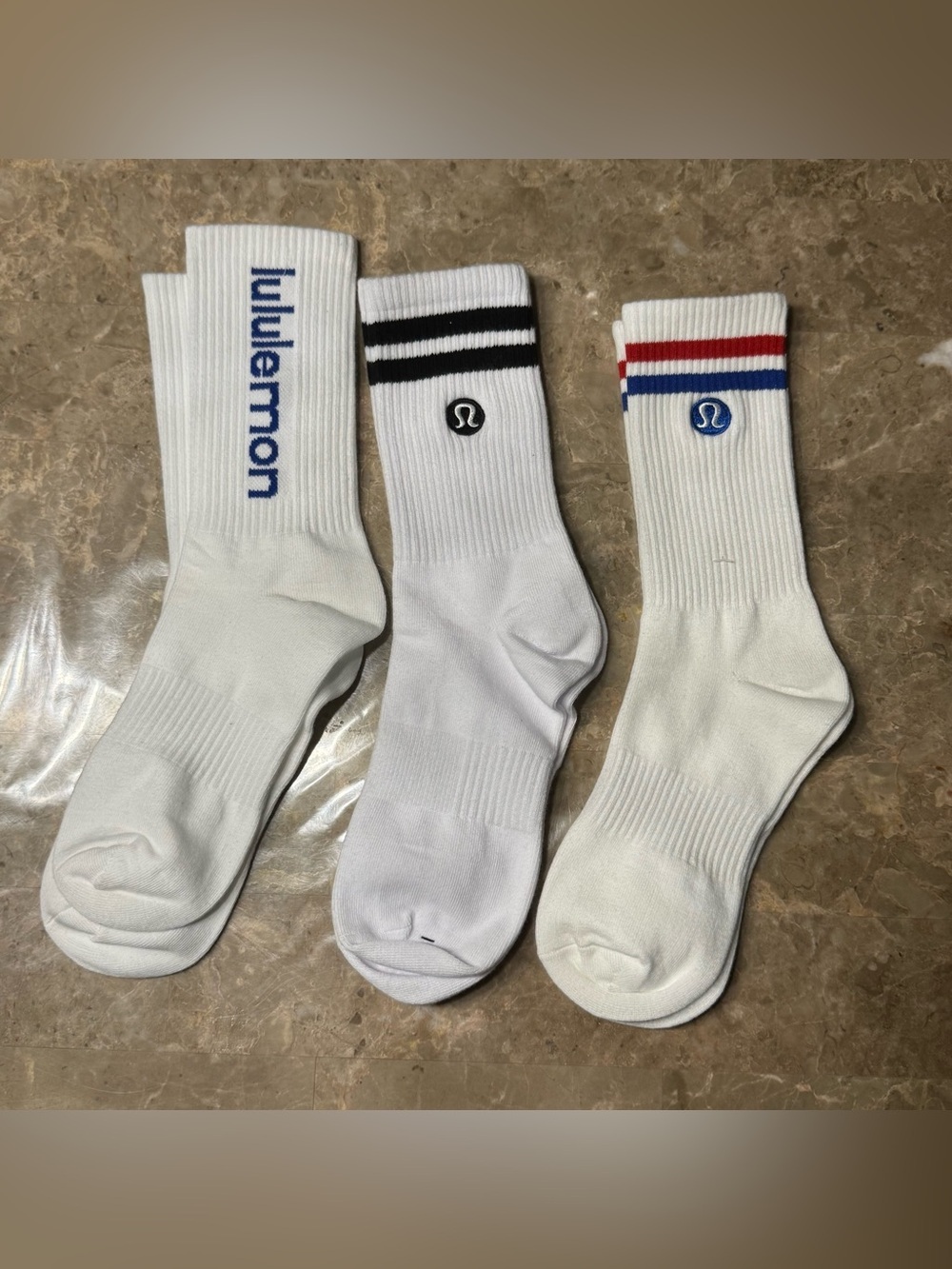 New Women’s Lululemon Athletica Socks 
3 pairs Size Medium 
Socks stretch